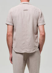 Short Sleeve Pocket Cairo Shirt in Wheat