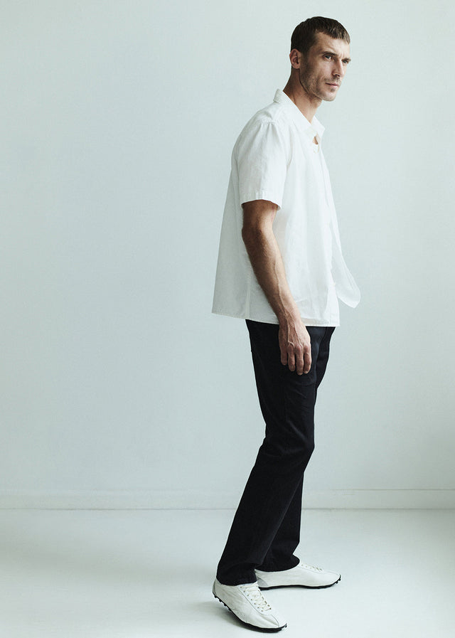 Short Sleeve Pocket Cairo Shirt in Soft White