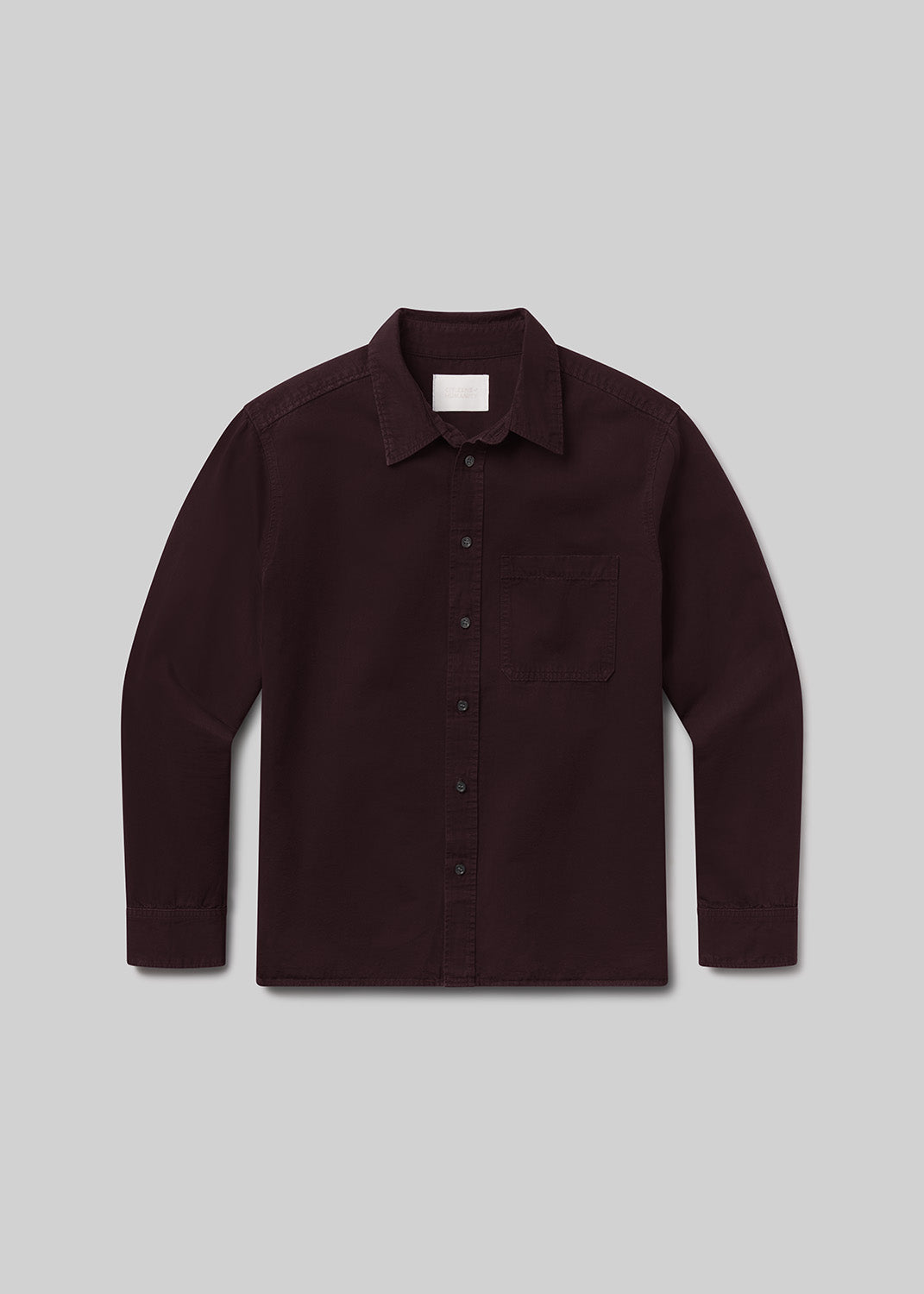 Long Sleeve Cairo Shirt in Burgundy