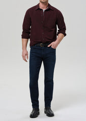 Long Sleeve Cairo Shirt in Burgundy
