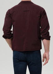 Long Sleeve Cairo Shirt in Burgundy