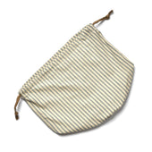 TICKING STRIPE POUCH BAG