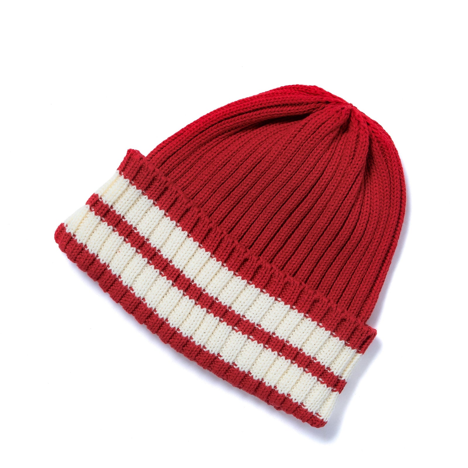 Striped Cotton Knit Cap