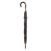 Dark Scorched Ash Solid Stick Umbrella