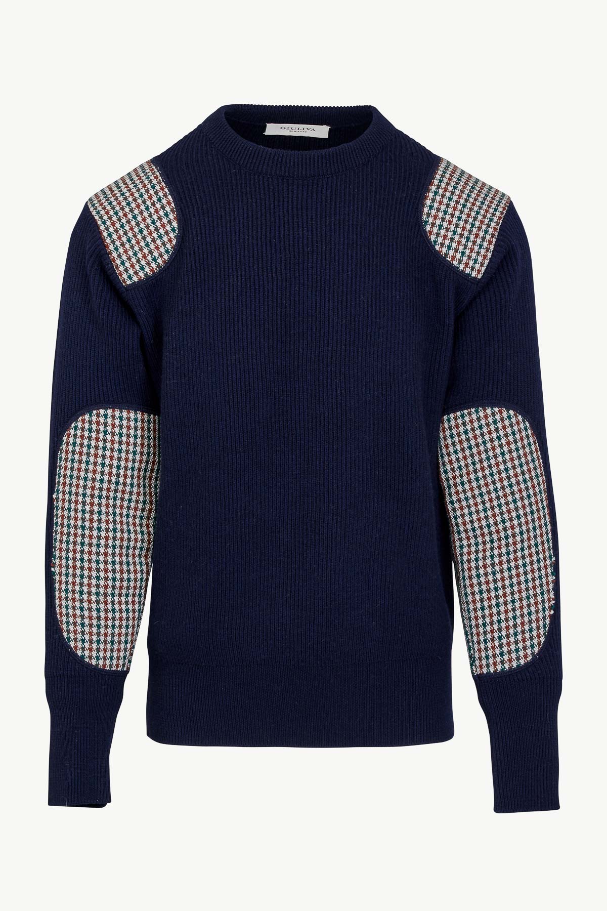 Lucio Unisex Sweater In Wool Knit And Tweed