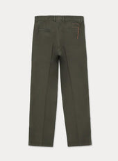 Maine Pantaloni In Canvas Di Cotone Rovesciato