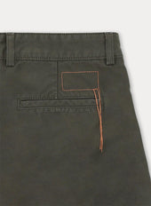 Maine Pantaloni In Canvas Di Cotone Rovesciato