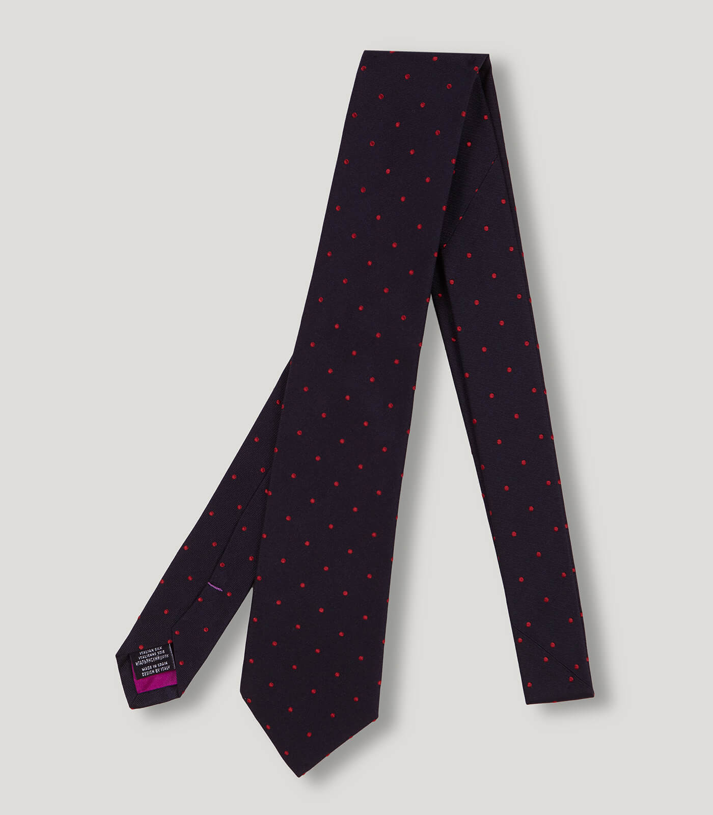 Red Dot Silk Tie