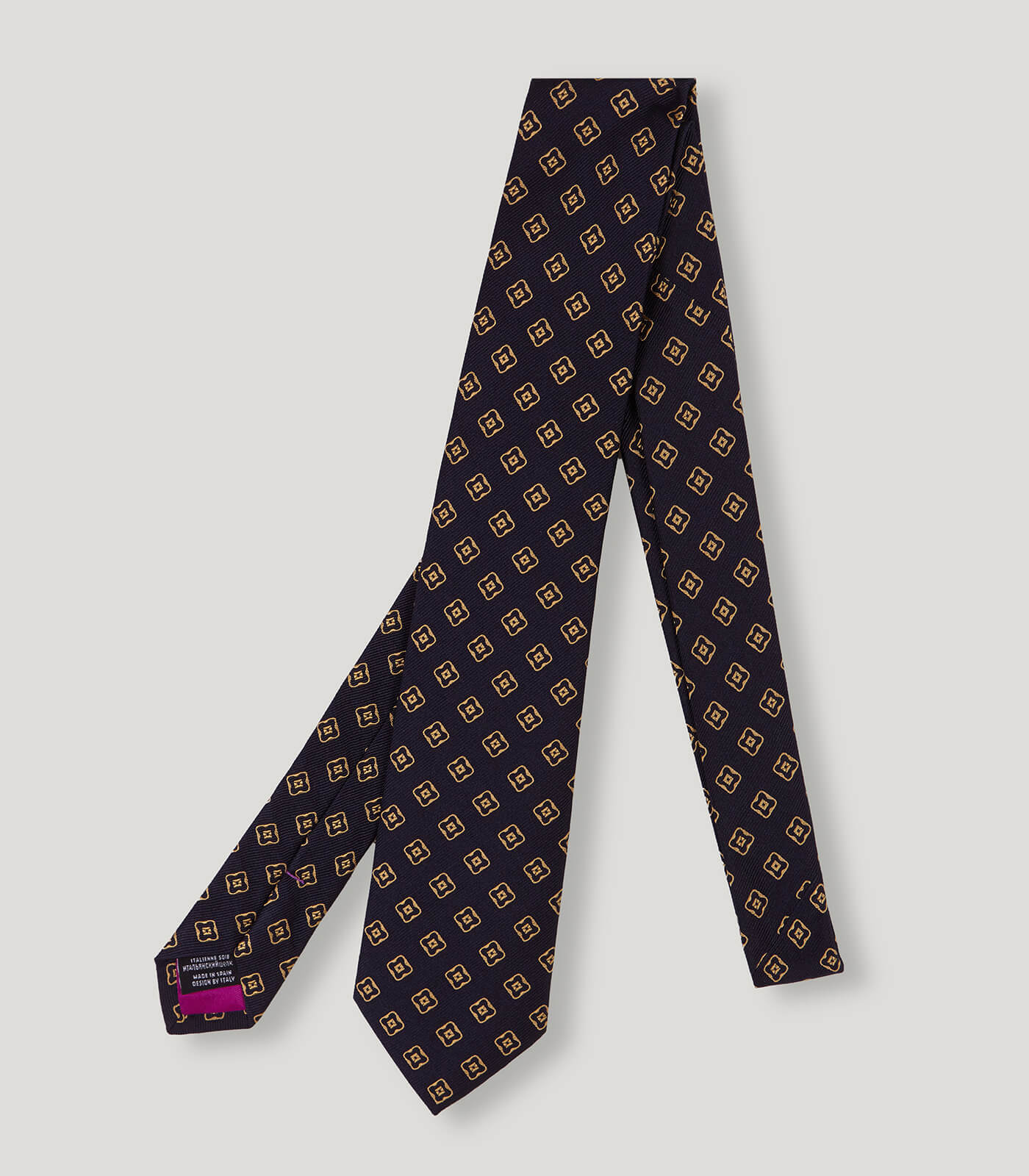 Yellow Flower Silk Tie