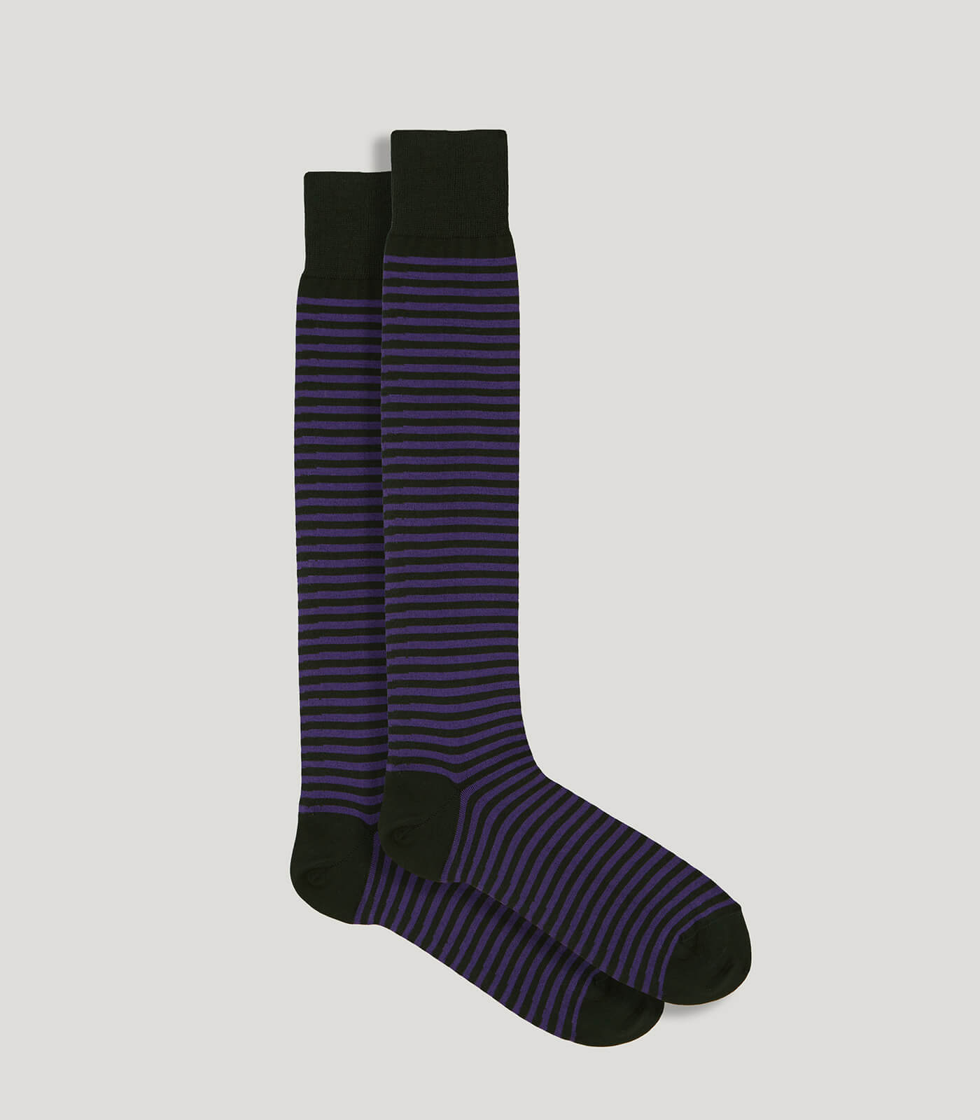 Green Striped Long Socks