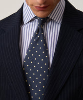 Italian Cotton Linen Pinstripe Sutton Suit