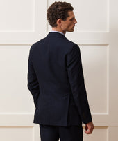 Italian Cotton-Linen Pinstripe Sutton Jacket