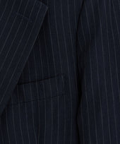 Italian Cotton-Linen Pinstripe Sutton Jacket