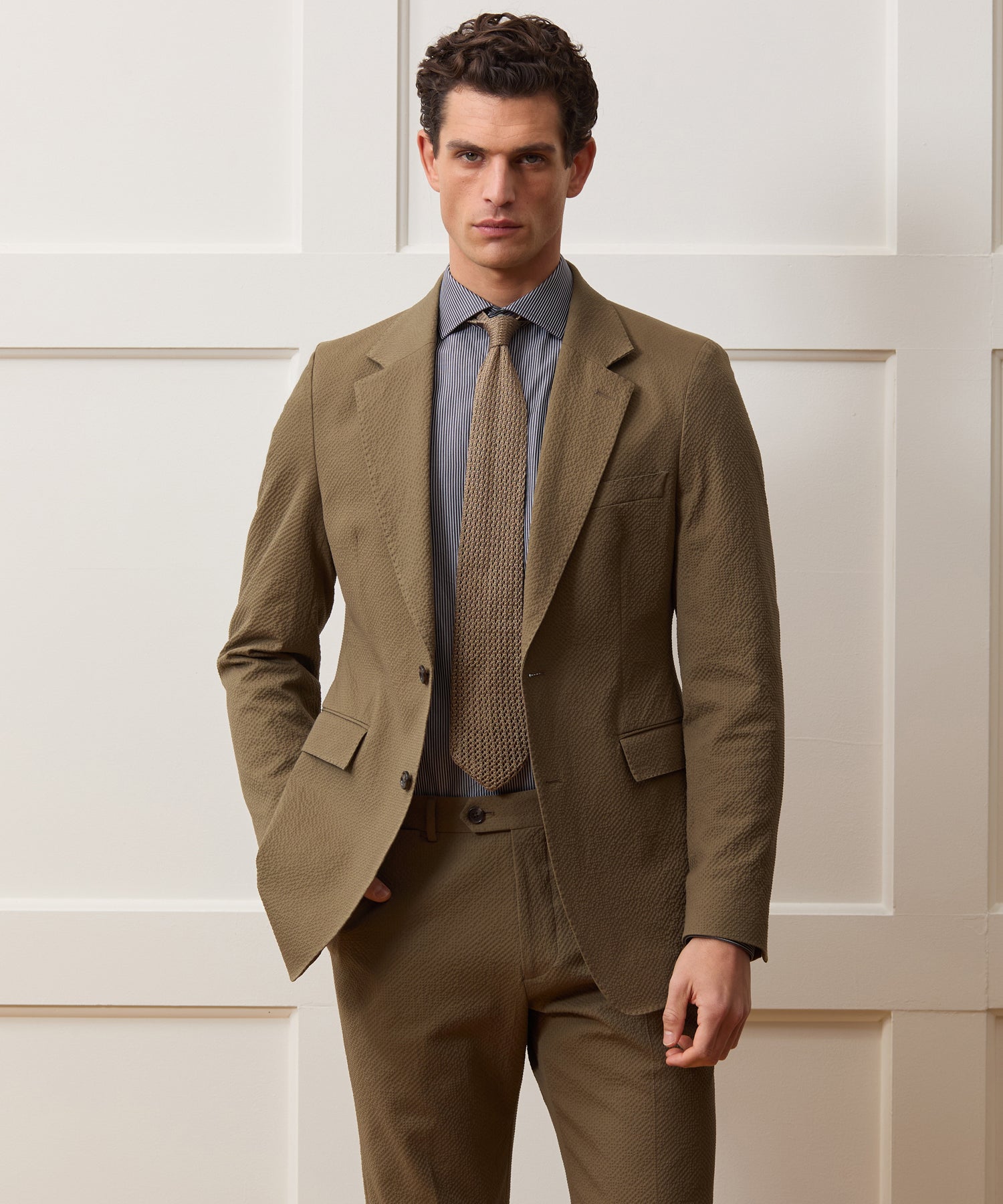 Italian Seersucker Sutton Suit