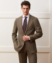 Italian Linen Houndstooth Madison Suit