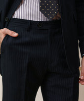 Italian Cotton Linen Pinstripe Sutton Suit
