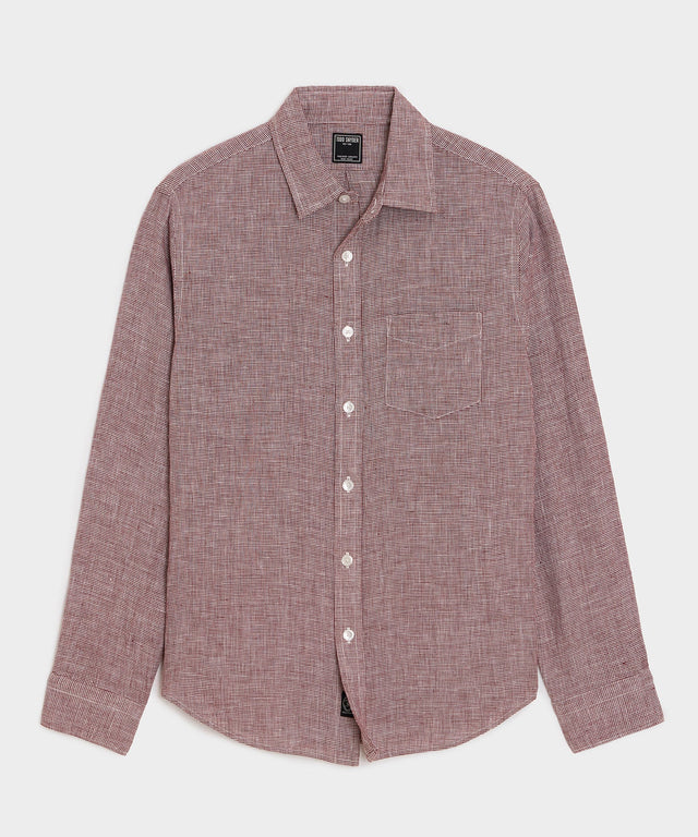 Slim Sea Soft Linen Point Collar Shirt
