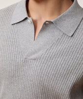Cotton-Cashmere Sweater Polo