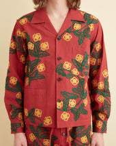 Marigold Wreath Long Sleeve Shirt