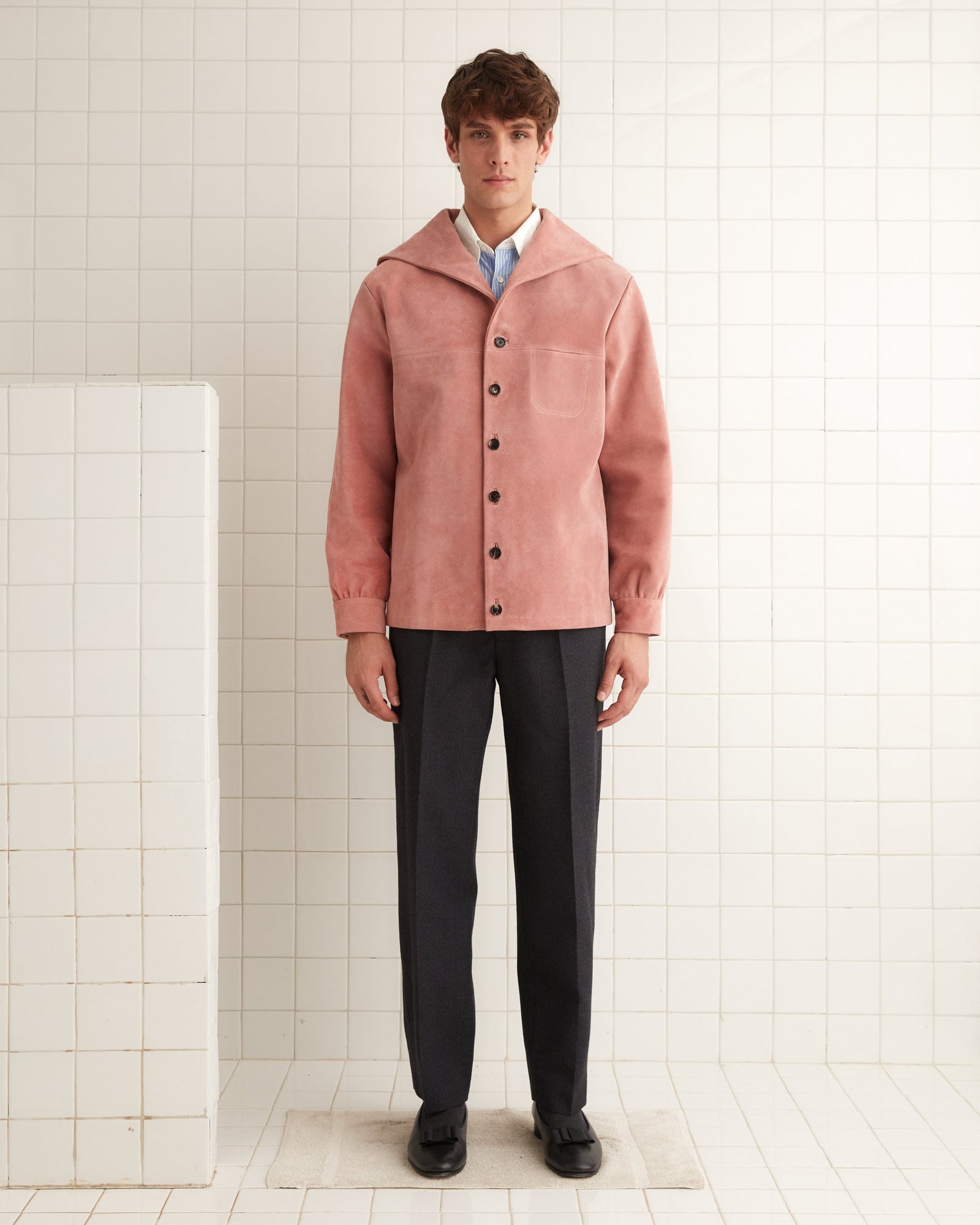 Mariner Suede Jacket - Pink