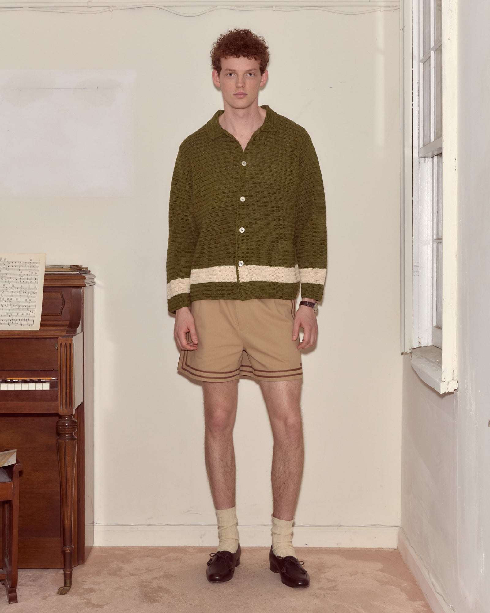 Marsh Crochet Long Sleeve Shirt