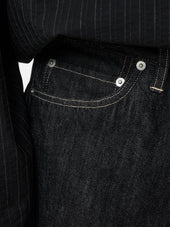 Marylebone Denim Short In Black Weft