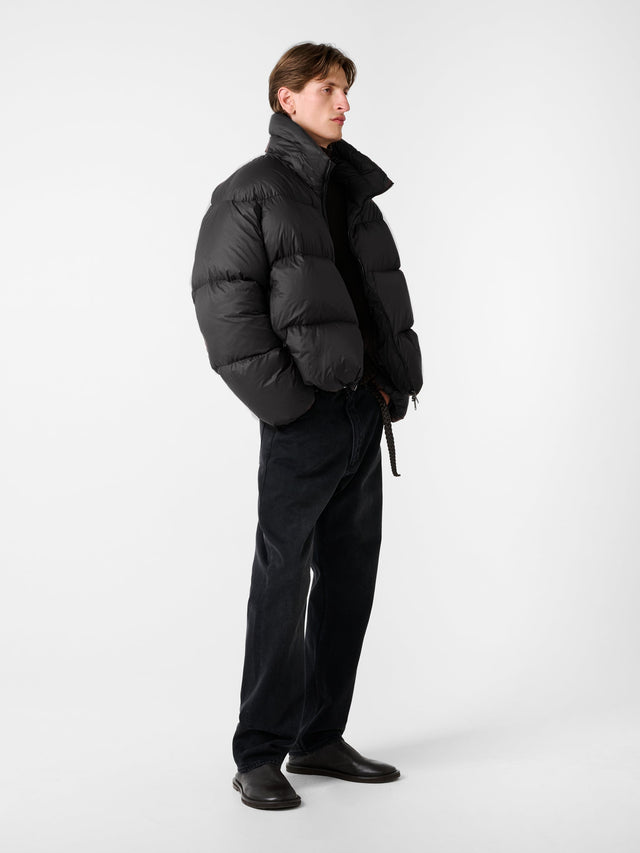 Massey Puffer Jacket in Black