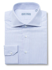 120s Purple and Blue Pin Striped Shirt - Elgin Fit (SLIM)