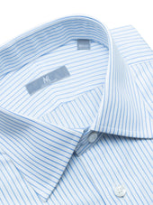 120s Blue Striped Shirt - Elgin Fit (SLIM)
