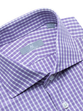 120s Purple Check Shirt Elgin Fit