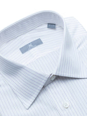140s Purple Pinstriped Shirt Elgin Fit
