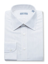 140s Burgundy Pinstriped Shirt - Elgin Fit (SLIM)