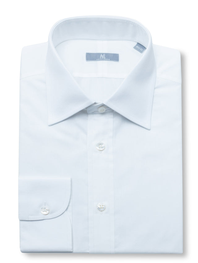 120s White Poplin Shirt - Elgin Fit (SLIM)