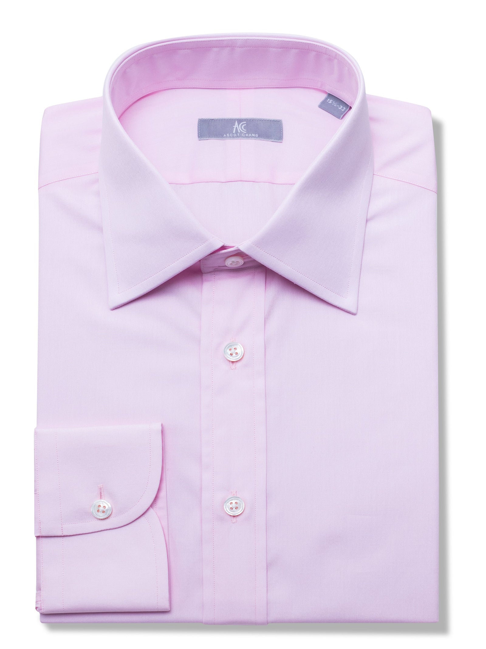 120s Pink Poplin Shirt Elgin Fit