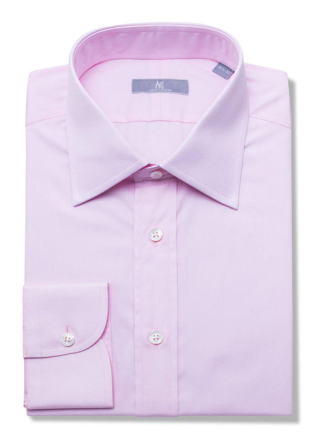 120s Pink Poplin Shirt - Elgin Fit (SLIM)