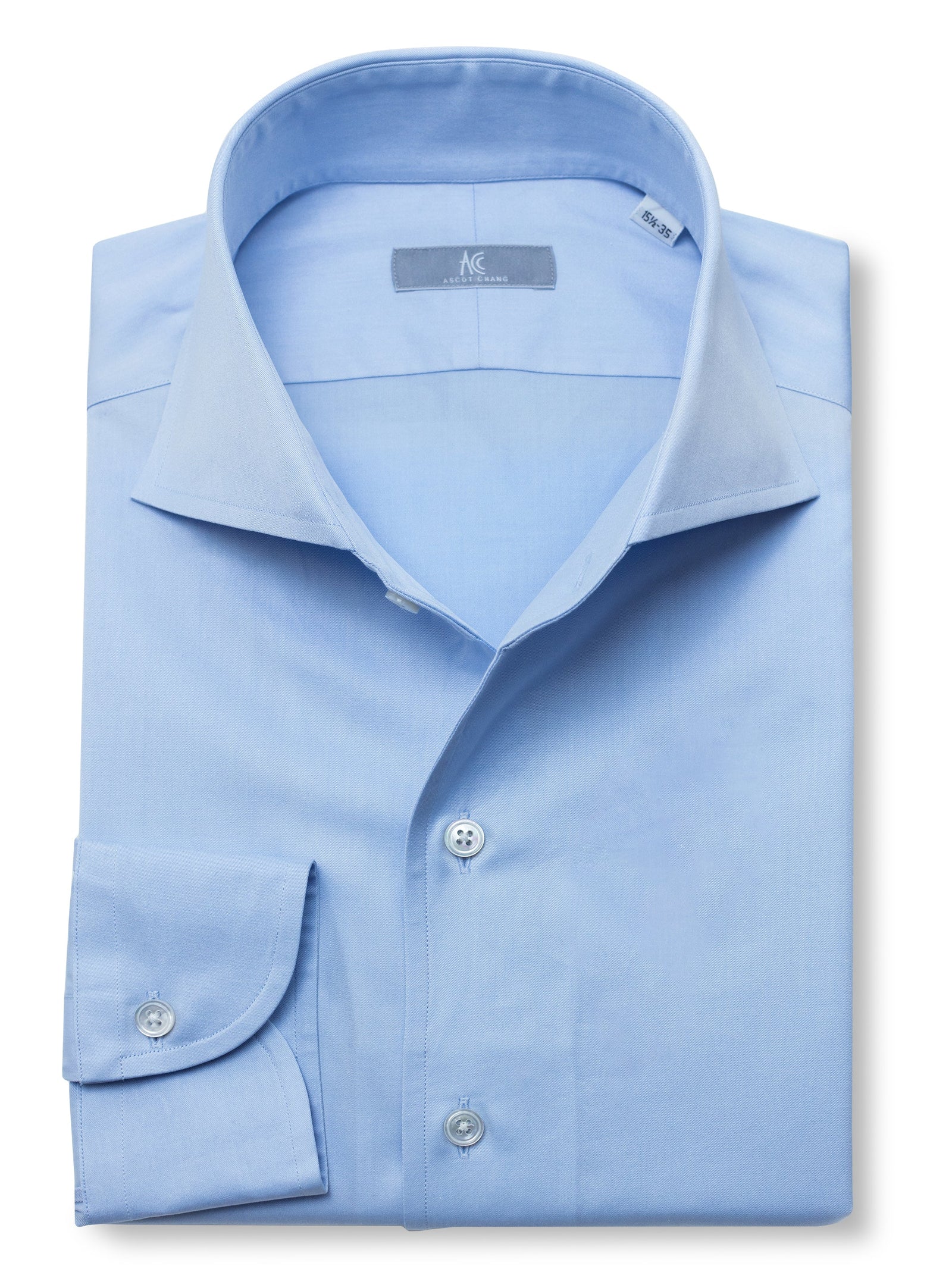 120s Light Cotton Ascot Collar Shirt