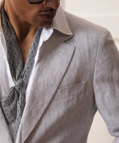 Italian Striped Linen Sutton Suit