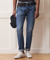Slim Selvedge Jean in Dark Indigo