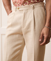 Italian Linen-Cotton Madison Trouser