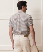 Linen Point Collar Shirt