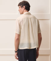 Embroidered Voile Capri Shirt