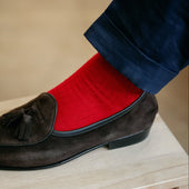 Rouge Vif Cachemire Soie