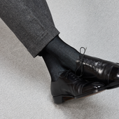 Noir Gris C Tes Perl Es Fil D Cosse