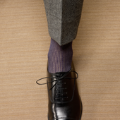 Aubergine Gris Clair Transat Fil D Cosse