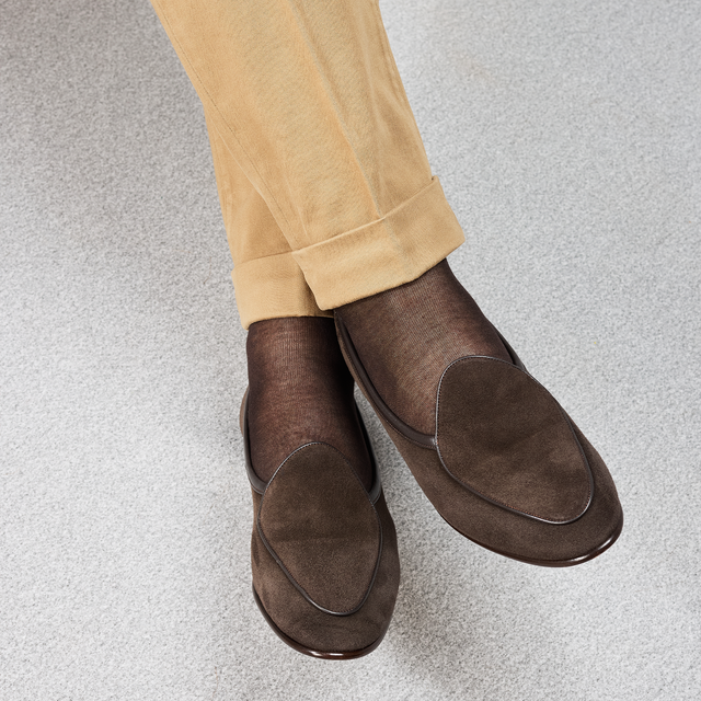 Marron - Voile de coton