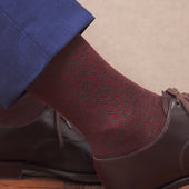 Kaki Bordeaux Chevrons Super Solide Fil D Cosse