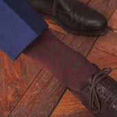 Kaki Bordeaux Chevrons Super Solide Fil D Cosse