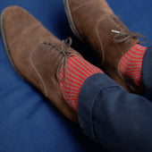 Rouge Pied De Poule Super Solide Fil D Cosse
