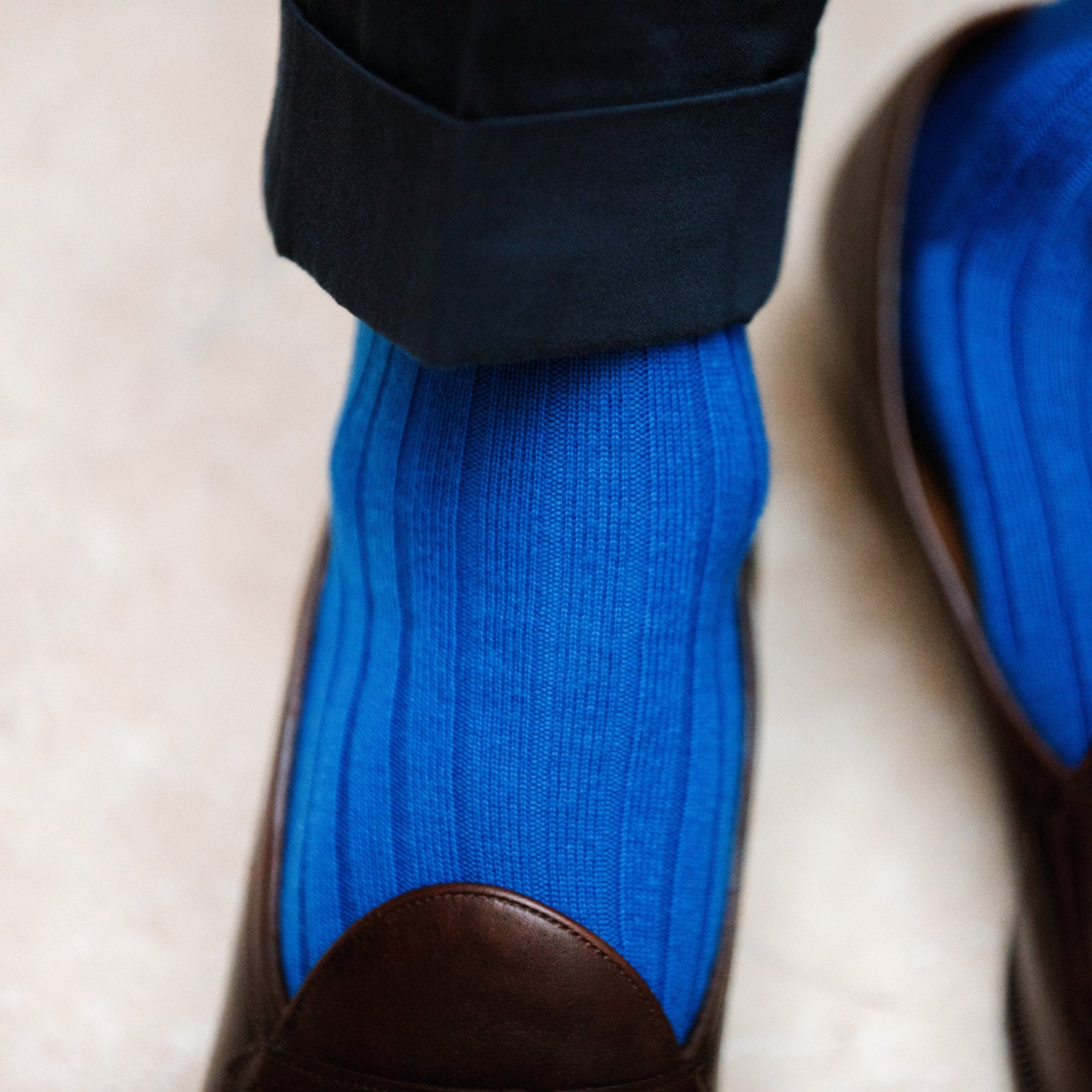 Bleu Roi Super Solide Laine