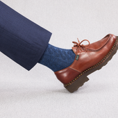 Bleu Acier Torsades Super Solide Laine